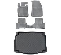 MOTOS Set di tappetini in gomma e tappetini in Pe per il bagagliaio DS DS4 II dal 2021 Migliorate il vostro comfort di viaggio con il tappetino antiscivolo per auto - tappetino per auto per tutte le s