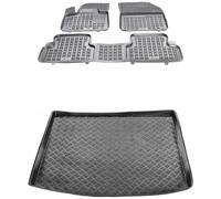 MOTOS Set di tappetini in gomma e tappetini in Pe per il bagagliaio DS DS7 Crossback dal 2018 Migliorate il vostro comfort di viaggio con il tappetino antiscivolo per auto - tappetino per auto per tut