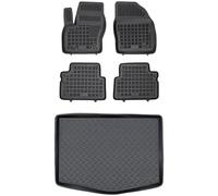 MOTOS Set di tappetini in gomma e tappetini in Pe per il bagagliaio Ford C-Max II 2010-2019 Migliorate il vostro comfort di viaggio con il tappetino antiscivolo per auto - tappetino per auto per tutte