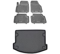 MOTOS Set di tappetini in gomma e tappetini in Pe per il bagagliaio Jaguar E-Pace dal 2017 Migliorate il vostro comfort di viaggio con il tappetino antiscivolo per auto - tappetino per auto per tutte