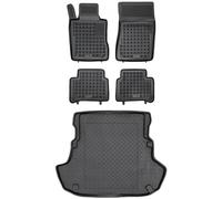 MOTOS Set di tappetini in gomma e tappetini in Pe per il bagagliaio Mercedes-Benz E Classe W211 2002-2009 Migliorate il vostro comfort di viaggio con il tappetino antiscivolo per auto - tappetino per