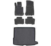 MOTOS Set di tappetini in gomma e tappetini in Pe per il bagagliaio Mercedes-Benz GLC I X253 2015-2019 Migliorate il vostro comfort di viaggio con il tappetino antiscivolo per auto - tappetino per aut