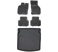 MOTOS Set di tappetini in gomma e tappetini in Pe per il bagagliaio SEAT Leon IV MK4 dal 2020 Migliorate il vostro comfort di viaggio con il tappetino antiscivolo per auto - tappetino per auto per tut