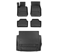 MOTOS Set di tappetini in gomma e tappetini per il bagagliaio per BMW Serie 1 F20 2011-2019 Migliorare il comfort di viaggio con tappetino antiscivolo auto 3D- tappetini per tutte le stagioni auto, pr