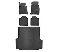 MOTOS Set di tappetini in gomma e tappetini per il bagagliaio per BMW Serie 3 Gran Turismo F34 2013-2021 Migliorare il comfort di viaggio con tappetino antiscivolo auto 3D- tappetini per tutte le stag