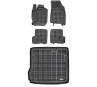 MOTOS Set di tappetini in gomma e tappetini per il bagagliaio per Dacia Duster II dal 2018 Migliorate il vostro comfort di viaggio con il tappetino antiscivolo per auto - tappetino per auto per tutte