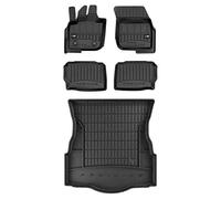 MOTOS Set di tappetini in gomma e tappetini per il bagagliaio per Ford Mondeo V 2014-2022 Migliorare il comfort di viaggio con tappetino antiscivolo auto 3D- tappetini per tutte le stagioni auto, prot