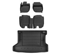 MOTOS Set di tappetini in gomma e tappetini per il bagagliaio per Honda HR-V II 2013-2021 Migliorare il comfort di viaggio con tappetino antiscivolo auto 3D- tappetini per tutte le stagioni auto, prot