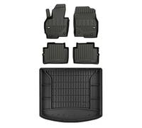 MOTOS Set di tappetini in gomma e tappetini per il bagagliaio per Mazda CX-5 I 2012-2017 Migliorare il comfort di viaggio con tappetino antiscivolo auto 3D- tappetini per tutte le stagioni auto, prote
