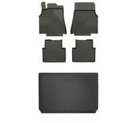 MOTOS Set di tappetini in gomma e tappetini per il bagagliaio per Mercedes-Benz A Classe W169 2004-2012 Migliorare il comfort di viaggio con tappetino antiscivolo auto 3D- tappetini per tutte le stagi