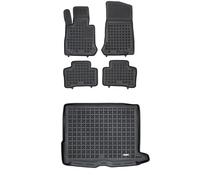 MOTOS Set di tappetini in gomma e tappetini per il bagagliaio per Mercedes-Benz GLC I X253 2015-2019 Migliorate il vostro comfort di viaggio con il tappetino antiscivolo per auto - tappetino per auto