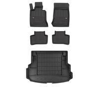MOTOS Set di tappetini in gomma e tappetini per il bagagliaio per Mercedes-Benz GLK X204 2008-2015 Migliorare il comfort di viaggio con tappetino antiscivolo auto 3D- tappetini per tutte le stagioni a