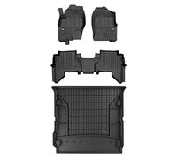 MOTOS Set di tappetini in gomma e tappetini per il bagagliaio per Nissan Pathfinder III 2005-2014 Migliorare il comfort di viaggio con tappetino antiscivolo auto 3D- tappetini per tutte le stagioni au