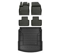 MOTOS Set di tappetini in gomma e tappetini per il bagagliaio per Renault Talisman 2015-2020 Migliorare il comfort di viaggio con tappetino antiscivolo auto 3D- tappetini per tutte le stagioni auto, p