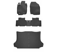 MOTOS Set di tappetini in gomma e tappetini per il bagagliaio per Toyota RAV4 III 2005-2012 Migliorare il comfort di viaggio con tappetino antiscivolo auto 3D- tappetini per tutte le stagioni auto, pr