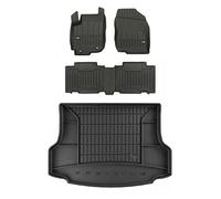 MOTOS Set di tappetini in gomma e tappetini per il bagagliaio per Toyota RAV4 IV 2013-2019 Migliorare il comfort di viaggio con tappetino antiscivolo auto 3D- tappetini per tutte le stagioni auto, pro