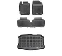 MOTOS Set di tappetini in gomma e tappetini per il bagagliaio per Toyota Urban Cruiser 2008-2014 Migliorate il vostro comfort di viaggio con il tappetino antiscivolo per auto - tappetino per auto per