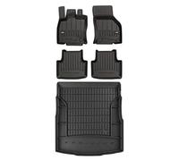 MOTOS Set di tappetini in gomma e tappetini per il bagagliaio per Volkswagen Passat B8 2014-2022 Migliorare il comfort di viaggio con tappetino antiscivolo auto 3D- tappetini per tutte le stagioni aut
