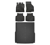 MOTOS Set di tappetini in gomma e tappetini per il bagagliaio per Volkswagen Passat B8 2014-2022 Migliorare il comfort di viaggio con tappetino antiscivolo auto 3D- tappetini per tutte le stagioni aut