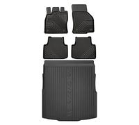 MOTOS Set di tappetini in gomma e tappetini per il bagagliaio per Volkswagen Passat B8 2014-2022 Migliorare il comfort di viaggio con tappetino antiscivolo auto 3D- tappetini per tutte le stagioni aut