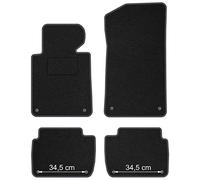 MOTOS Strike Tappetini auto Velours per auto destinato a BMW Serie 3 E46 1998-2004 Berlina, Familiare - Standard, Tessuto, Grigio tappetino auto - Provate un nuovo comfort di guida con un set di tappe