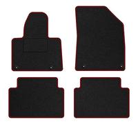 MOTOS Strike Tappetini auto Velours per auto destinato a Citroen C5 II 2008-2017 - Standard, Tessuto, Rosso tappetino auto - Provate un nuovo comfort di guida con un set di tappetini in velluto