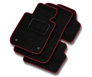 MOTOS Strike Tappetini auto Velours per auto destinato a Porsche Macan dal 2013 - Standard, Tessuto, Rosso tappetino auto - Provate un nuovo comfort di guida con un set di tappetini in velluto