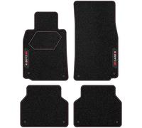 MOTOS Tappetini auto in velluto personalizzato Serie Carbon destinato a BMW Serie 5 E39 1995-2004 - Premium, Carbon, Rosso Rinfrescate il look della vostra auto con tappetino in velluto dal design all