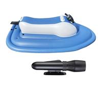 Motoscafo Gonfiabile Con Scooter E Pagaia Da 500 W, Capacità Di Carico Di 150 Kg, Barca a Motore Elettrico, Attrezzatura per Immersioni in Mare E Nuoto, Per Sport Acquatici Blue+White-500W10000mAh