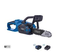 Motosega 20v 2 batteria 4.0 Ah e caricabatteria ixes Scheppach c-cs254-x