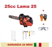 Motosega 25cc Lama 25cm - 2 Tempi Professionale scoppio 2 tempi