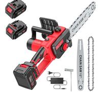 Motosega a Batteria 12 Pollici Mini Elettrosega Completa 2 batterie 48V