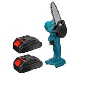 Motosega a Batteria 26V Mini Elettrosega 4" con Doppia Batteria Multiuso