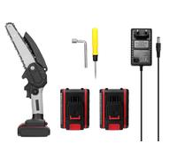 Motosega a Batteria 6 Pollici Sega Elettrosega Con 2 Batterie 24 V Taglio Rami