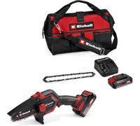 Motosega a batteria GE-PS 18/15 Li Bag Kit Power X-Change di Einhell (18 V, Brushless, lunghezza di taglio 12,5 cm, con batteria 2,5 Ah, caricabatteria, catena di ricambio, Einhell Bag 45/29)