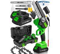 Motosega a batteria Maltec MasterCut 1000W senza fili, 2 batterie 21V, guide ...