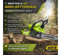Motosega A Batteria Zipper ZI-KTS40V-AKKU - Seghetto Per Legna