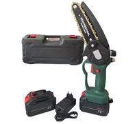 MOTOSEGA A DOPPIA BATTERIA 15 CM ELETTROSEGA OLIO POTATURA POTA TAGLIARAMI