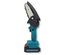 Motosega a Doppia Batteria 26V Mini Elettrosega Potatore Lama 4 Pollici Valigia