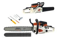 Motosega a Scoppio 62CC Motore 2 Tempi con Barra da 60cm Potenza 2.75KW 11000 Giri/min avviamento Easy-Start sistema antivibrazioni Kit Montaggio incluso da Abbattimento