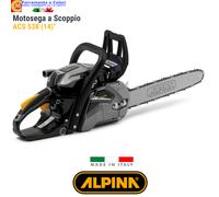 Motosega a Scoppio ALPINA FARMER Benzina 2 Tempi 38,5cc Barra 35cm Professionale