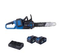 Kit motosega a batteria BC-CS355Duo-X - Lunghezza di taglio 33,5 cm - SCHEPPACH 20V IXES + 2 batterie da 4 Ah + caricabatterie doppio da 4,5 A