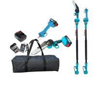 Motosega da 6 pollici Forbici elettriche da 2,5 cm Cesoie da potatura Asta di prolunga telescopica da 2,1 m Tronconneuse À Batterie Pole Motosega Piła