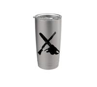 Motosega e fucile Zombie Hunter Bicchiere termico in acciaio inox doppia parete