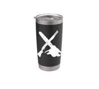 Motosega e fucile Zombie Hunter Bicchiere termico in acciaio inox doppia parete