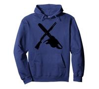 Motosega e Fucile Zombie Hunter Felpa con Cappuccio