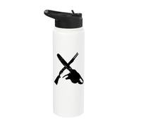 Motosega e fucile Zombie Hunter Stainless Steel Insulated Water Bottle
