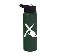 Motosega e fucile Zombie Hunter Stainless Steel Insulated Water Bottle