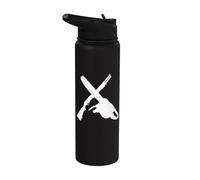 Motosega e fucile Zombie Hunter Stainless Steel Insulated Water Bottle