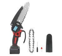 Motosega Elettrica a Batteria 6 Pollici, 550W - Compatibile Batterie Einhell 18V, con 2 Catene, Olio e Scudo protettivo- Ideale per Giardinaggio, Potatura, Taglio Legna e Lavori Fai da Te